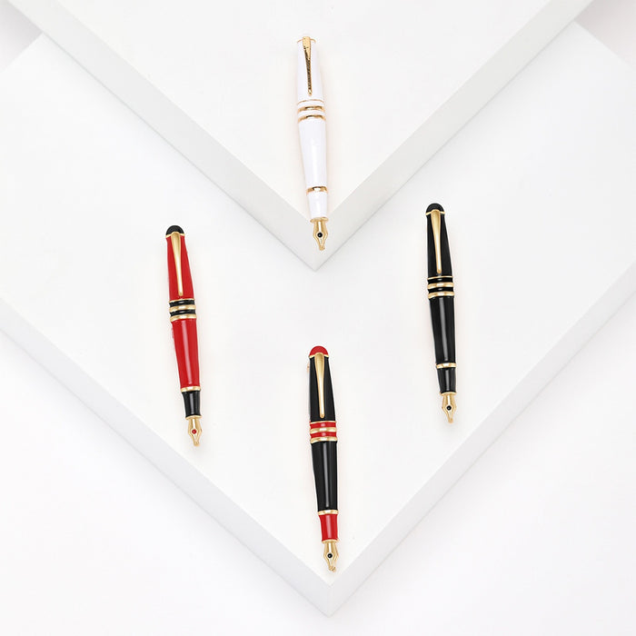 Alloy Enamel Pen Shaped Brooch Pin For Creative Gifts