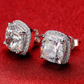 European Classic Micro Pave AAA Zircon Stud Earrings For Women, Celebrity Jewelry view 3