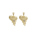 Elegant Alloy Heart Love Letter Rhinestone Waterdrop Irregular Statement Stud Dangle Earrings view 5