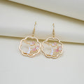 Elegant Chinese Style Enamel Alloy Cloud Frame Koi Deer Moon Rabbit Cartoon Dangle Hook Earrings view 2