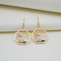 Elegant Chinese Style Enamel Alloy Cloud Frame Koi Deer Moon Rabbit Cartoon Dangle Hook Earrings view 3