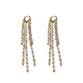 Korean Style Alloy Pearl Tassel Drop Earrings Elegant Geometric OL Fashion Ear Clips view 5