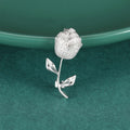 Elegant Alloy Rose Brooch Collar Pin For Suits And Dresses view 2