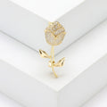Elegant Alloy Rose Brooch Collar Pin For Suits And Dresses view 6