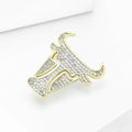 Alloy Zodiac Ox Brooch Creative Men's Suit Lapel Pin view 3