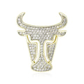 Alloy Zodiac Ox Brooch Creative Men's Suit Lapel Pin view 1