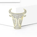 Alloy Zodiac Ox Brooch Creative Men's Suit Lapel Pin view 2