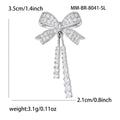 Alloy Zircon Mini Bow Anti Exposure Brooch For Shirt Collars view 5