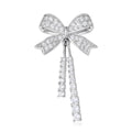 Alloy Zircon Mini Bow Anti Exposure Brooch For Shirt Collars view 2