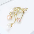 Alloy Freshwater Pearl Brooch Pin For Suits And Coats view 2