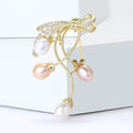 Alloy Freshwater Pearl Brooch Pin For Suits And Coats view 3