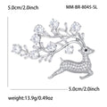 Alloy Micro Paved Zircon Deer Brooch For Coat And Dress view 5