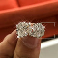 Elegant Full Paved Marquise Cubic Zirconia Ring For Women, European Winter Fashion Finger Jewelry view 5
