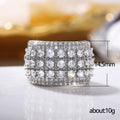 Eight Hearts Eight Arrows Zircon Ring For Women Fashion European Style Jewelry view 5