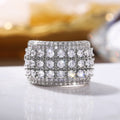 Eight Hearts Eight Arrows Zircon Ring For Women Fashion European Style Jewelry view 3