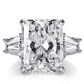 European Luxury Women's Ring With Oversized 12.5x16mm Square Zircon Stone Exhibition Jewelry view 1