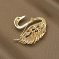 Alloy Color Zircon Swan Brooch Pin For Jackets And Blazers view 3