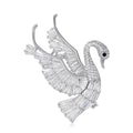 Alloy Zircon Swan Brooch Pin For Coats And Jackets view 5