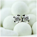 Hollow Floral Stud Earrings For Women, Korean Japanese Style Slim Face Ear Jewelry view 3