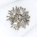 Alloy Czech Rhinestone Gypsophila Brooch Pin For Formal Dress Accessories view 4
