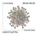 Alloy Czech Rhinestone Gypsophila Brooch Pin For Formal Dress Accessories view 5