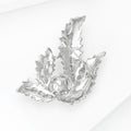 Alloy Rhinestone Pearl Leaf Brooch For Elegant Women Clothing Decoration view 4