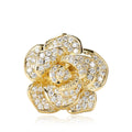 Copper Zircon Rose Stick Brooch Pin For Luxury Garment Decoration view 5