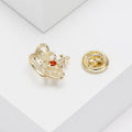Alloy Zircon Crown Brooch Luxury Small Lapel Pin For Women view 3