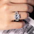 European Fashion Inlaid Zircon Ring Trendy Finger Jewelry For Women Accessories view 4