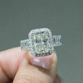 European Fashion Inlaid Zircon Ring Trendy Finger Jewelry For Women Accessories view 1