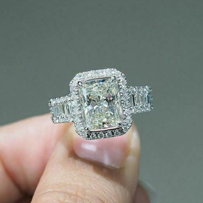 European Fashion Inlaid Zircon Ring Trendy Finger Jewelry For Women Accessories