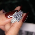 European Fashion Inlaid Zircon Ring Trendy Finger Jewelry For Women Accessories view 2
