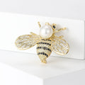 Alloy Pearl Bee Brooch Pin Necklace For Fashion Accessory Use view 2