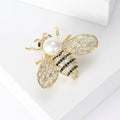 Alloy Pearl Bee Brooch Pin Necklace For Fashion Accessory Use view 3