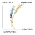Alloy Zircon Wheat Ear Brooch For Dresses Coats And Lapels view 5
