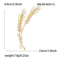 Alloy Zircon Wheat Ear Brooch For Dresses Coats And Lapels view 6