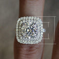 Ultra Sparkly Full Pave Cubic Zirconia Ring For Women European American Fashion Finger Accessory view 5