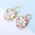 Alloy Cat Eye Phoenix Brooch For Shawls And Traditional Apparel view 3