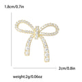 Alloy Bow Lapel Pin With Elegant Korean Style For Commuter Outfits Brooch view 4