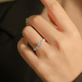 Romantic Eight Hearts Eight Arrows Zircon Star Dream Women Ring, Valentine Proposal Jewelry view 4