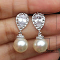 Elegant Faux Pearl Drop Earrings For Women, Small Fashion Winter Celebrity Style Ear Jewelry view 5