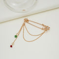 Christmas Series Chain Bell Brooch Fashion Clothing Accessory Holiday Corsage Pin view 3