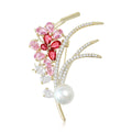 Alloy Zircon Wheat Brooch Pin For Suits Dresses And Coats view 2
