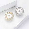 Creative Alloy Clock Brooch Pin For Shirts Coats And Suits view 3