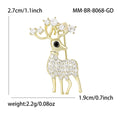 Alloy Deer Brooch Pin For Clothing Fastening And Decoration view 5