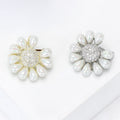 Alloy Pearl Zircon Petal Brooch For Fresh Summer Outfits view 3