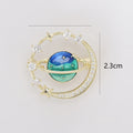 Alloy Planet Brooch Pin For Cardigans Suits And Lapels view 5