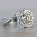 European American Fashion Cubic Zirconia Proposal Engagement Ring Elegant Finger Jewelry Accessory view 3