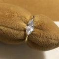 European American Fashion Unisex Marquise Zircon Single Ring Simple Sparkling Index Finger Ring view 3