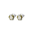 Classic Six Prong Multicolor Zircon Stud Earrings Unisex Mini Color Gemstone Ear Jewelry view 10